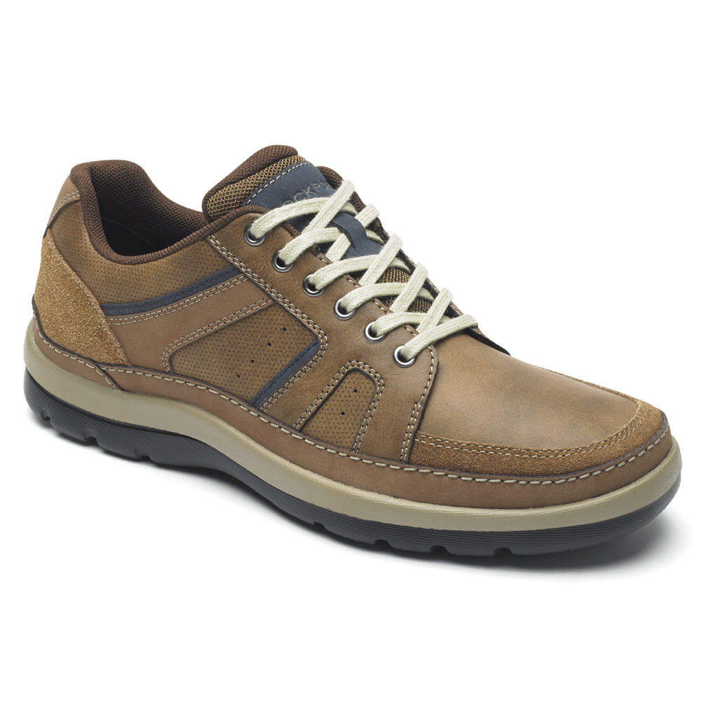 Rockport Joggesko Herre Brune - Get Your Kicks Mudguard Blucher - HQNX60847